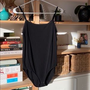 Boody Bamboo Bodysuit Black with Snaps - Medium